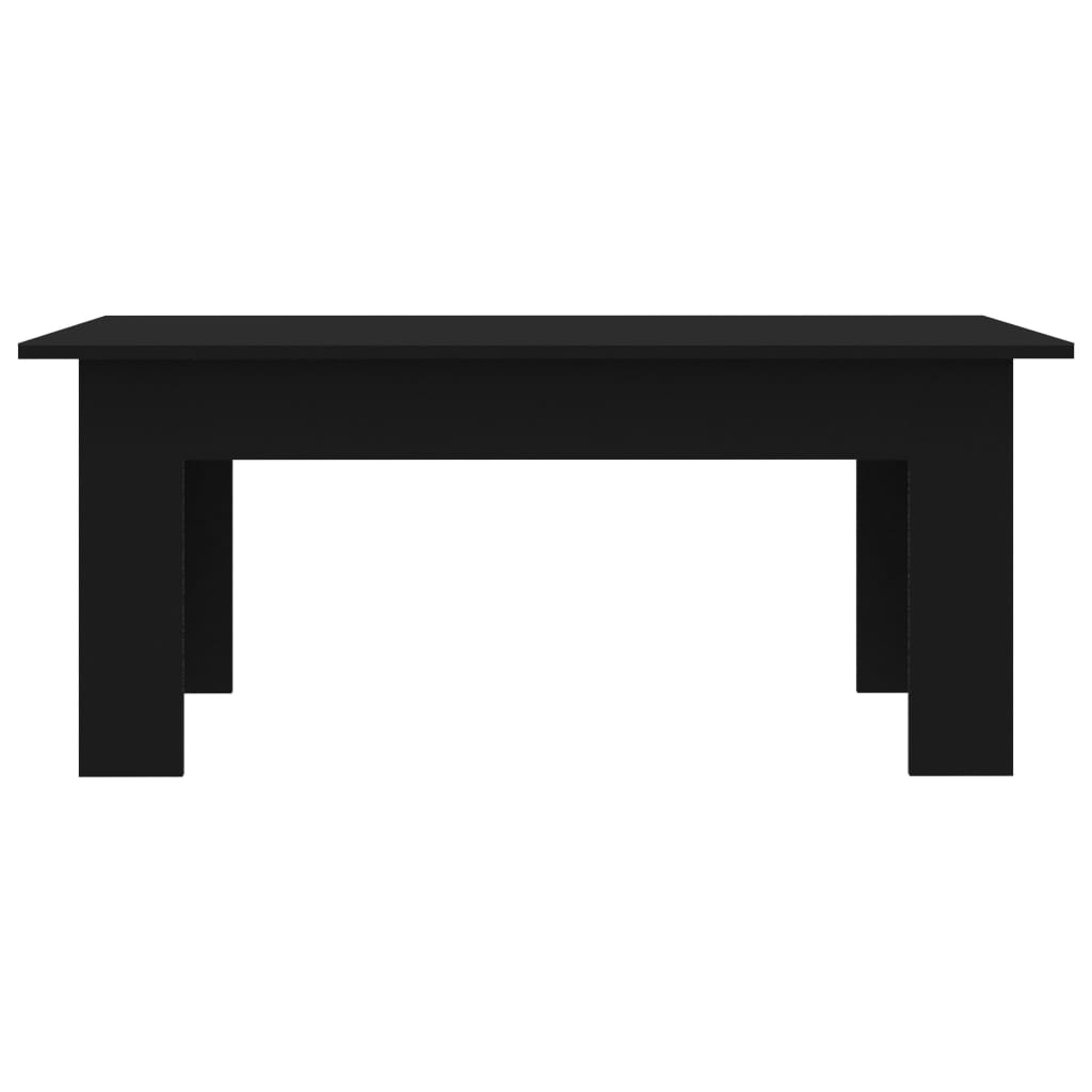 vidaXL Klubska mizica črna 100x60x42 cm iverna plošča