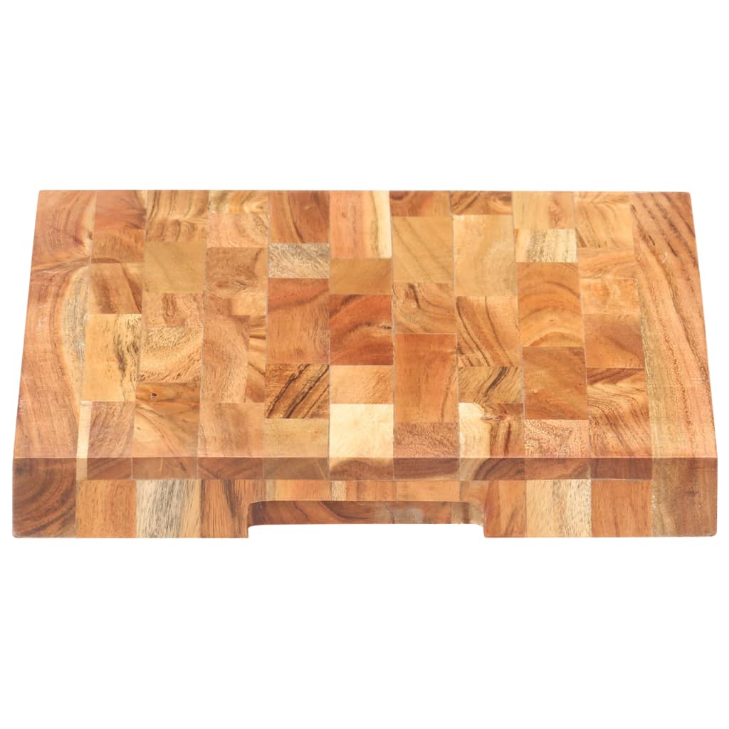vidaXL Deska za rezanje 40x30x4 cm trden akacijev les