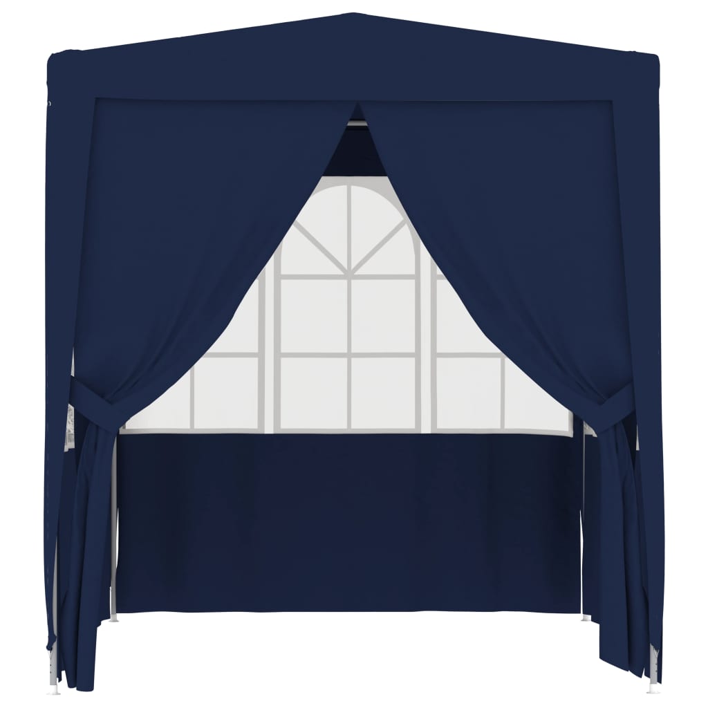 vidaXL Profesionalen vrtni šotor s stranicami 2,5x2,5 m moder 90 g/m²