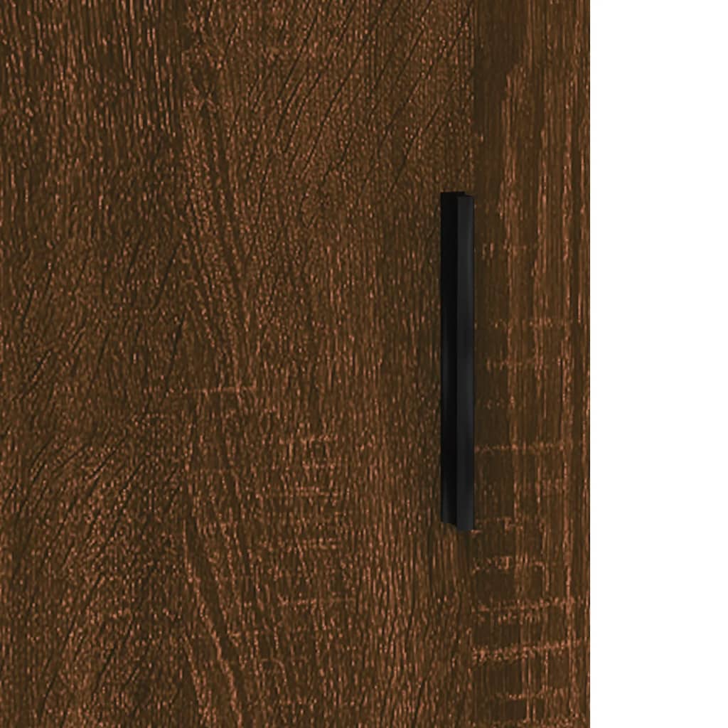 vidaXL Stenska omarica rjavi hrast 69,5x34x90 cm inženirski les
