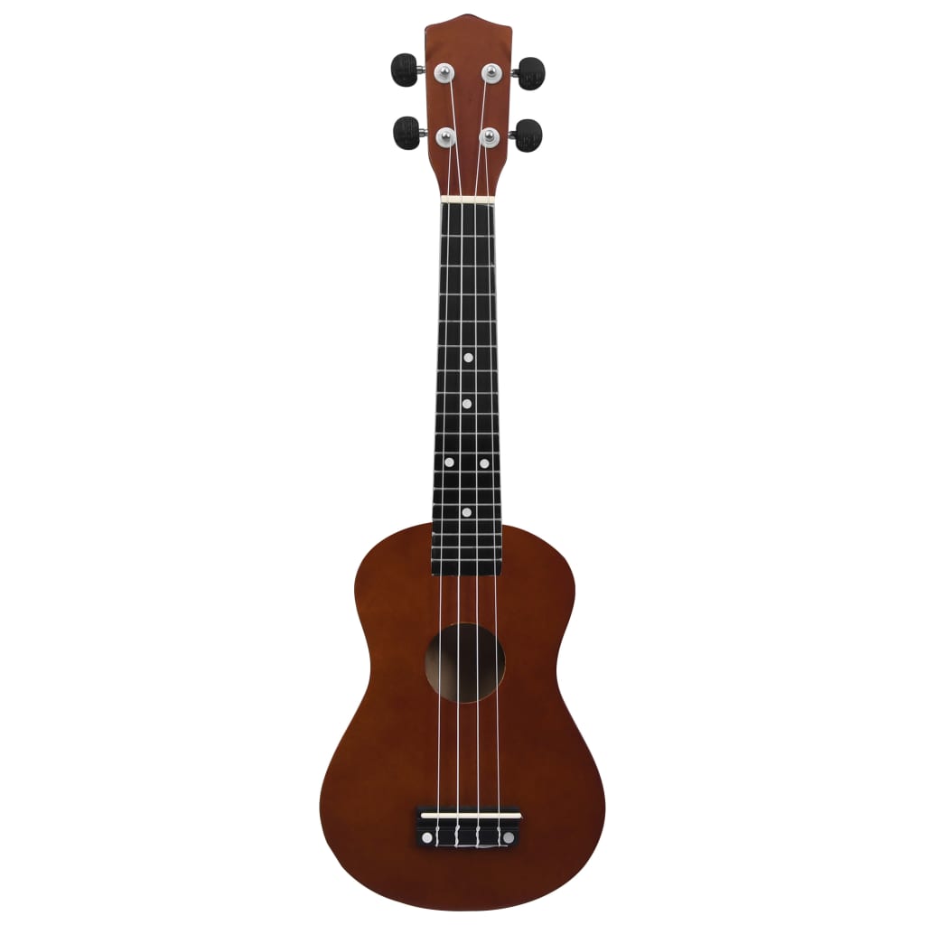 vidaXL Otroški ukulele soprano s torbo naravna 23"