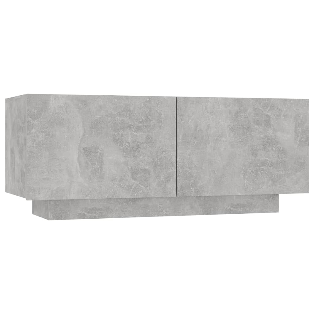 vidaXL TV omarica betonsko siva 100x35x40 cm iverna plošča
