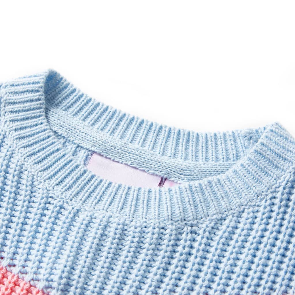 Otroški pulover pleten moder 92