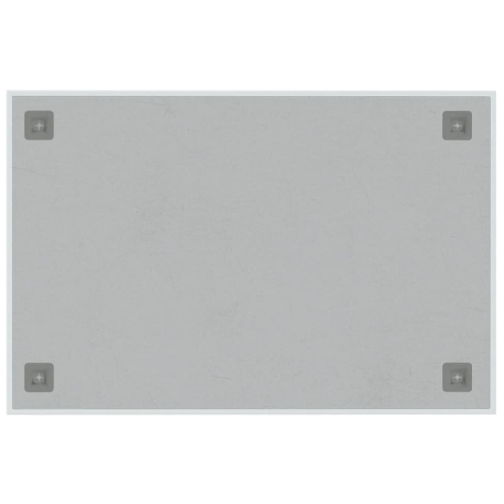 vidaXL Stenska magnetna tabla bela 60x40 cm kaljeno steklo
