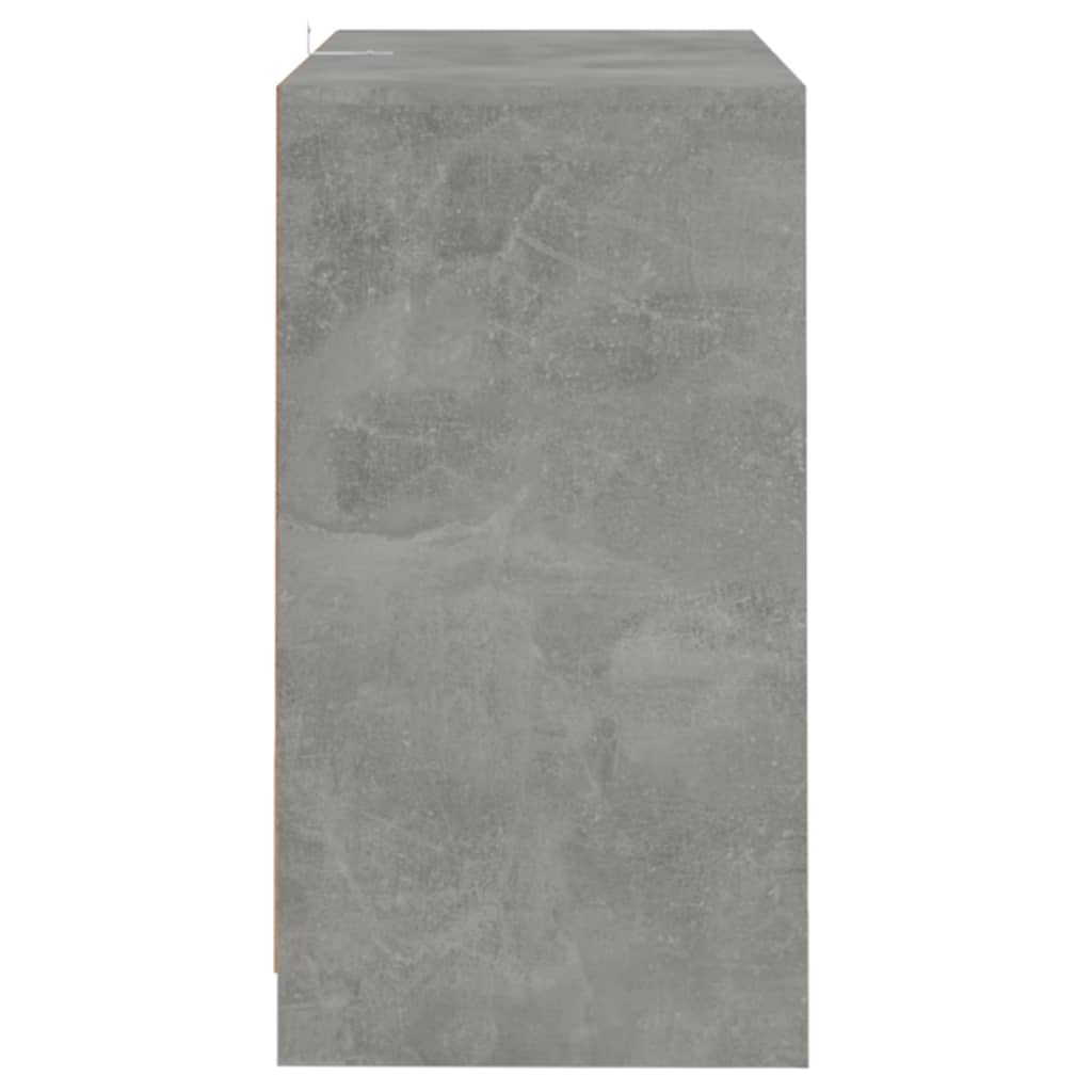 vidaXL Komoda 2 kosa betonsko siva 70x41x75 cm iverna plošča
