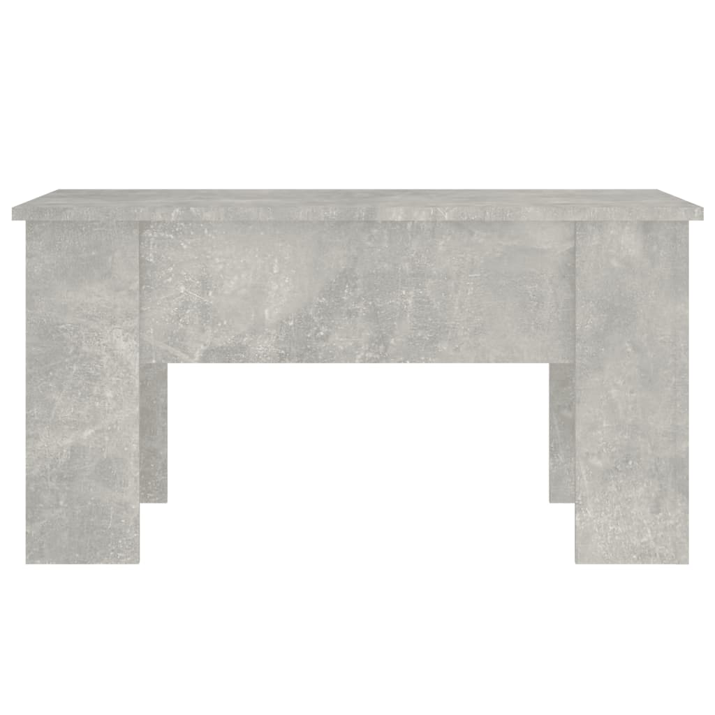 vidaXL Klubska mizica betonsko siva 79x49x41 cm inženirski les