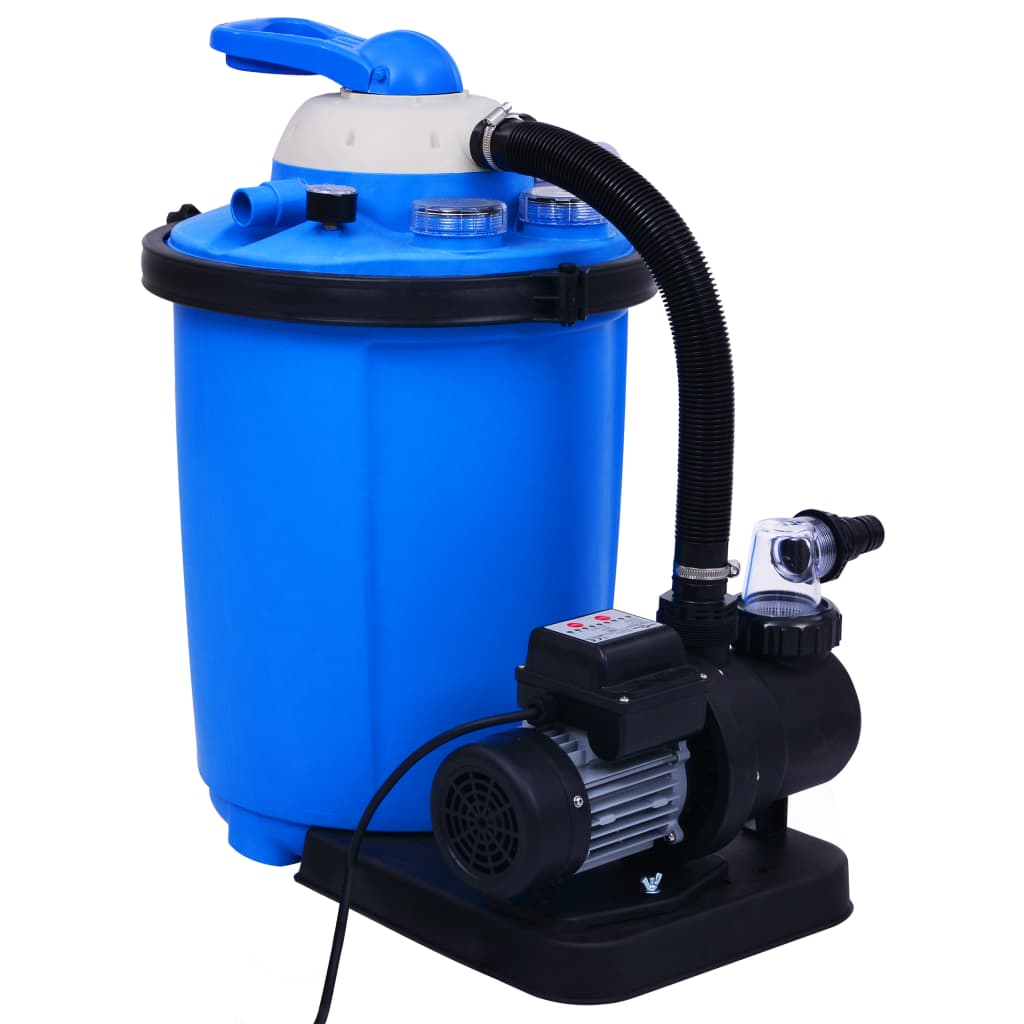 vidaXL Črpalka s peščenim filtrom in časovnikom 550 W 50 L