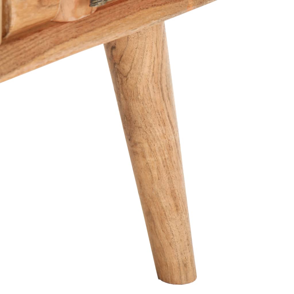 vidaXL Klubska mizica 110x50x35 cm trden akacijev les