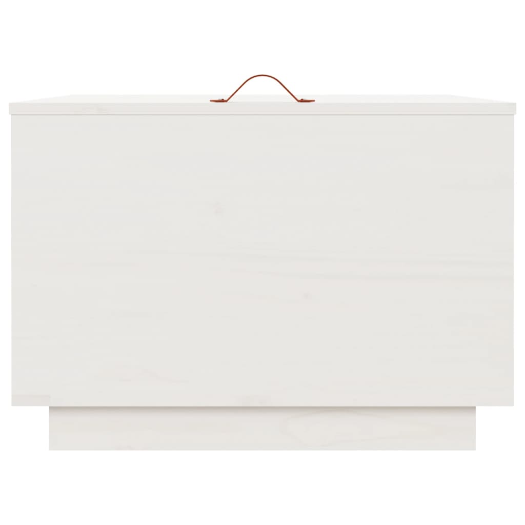 vidaXL Škatle za shranjevanje s pokrovi 3 kosi bele trdna borovina
