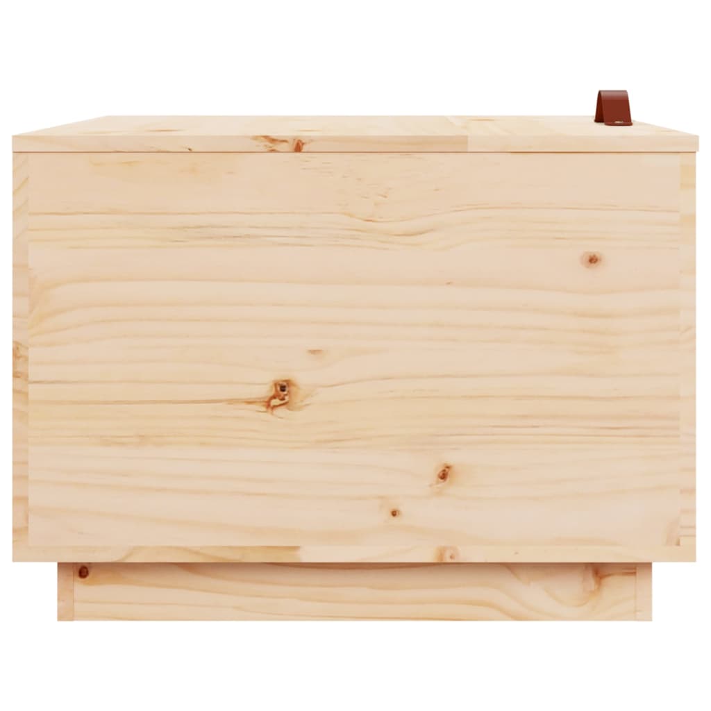 vidaXL Škatle za shranjevanje s pokrovi 3 kosi trdna borovina