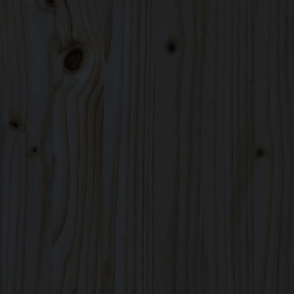 vidaXL Posteljni okvir črn iz trdnega lesa 90x200 cm