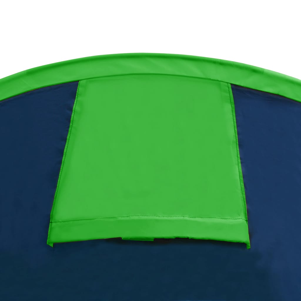 Šotor za Kampiranje za 4 Osebe Temno Modre in Zelene Barve