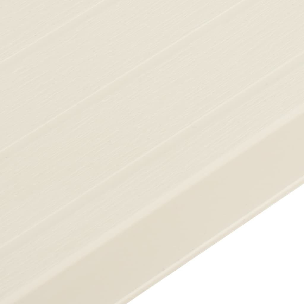 vidaXL Zložljiva bistro garnitura 3-delna plastika bela
