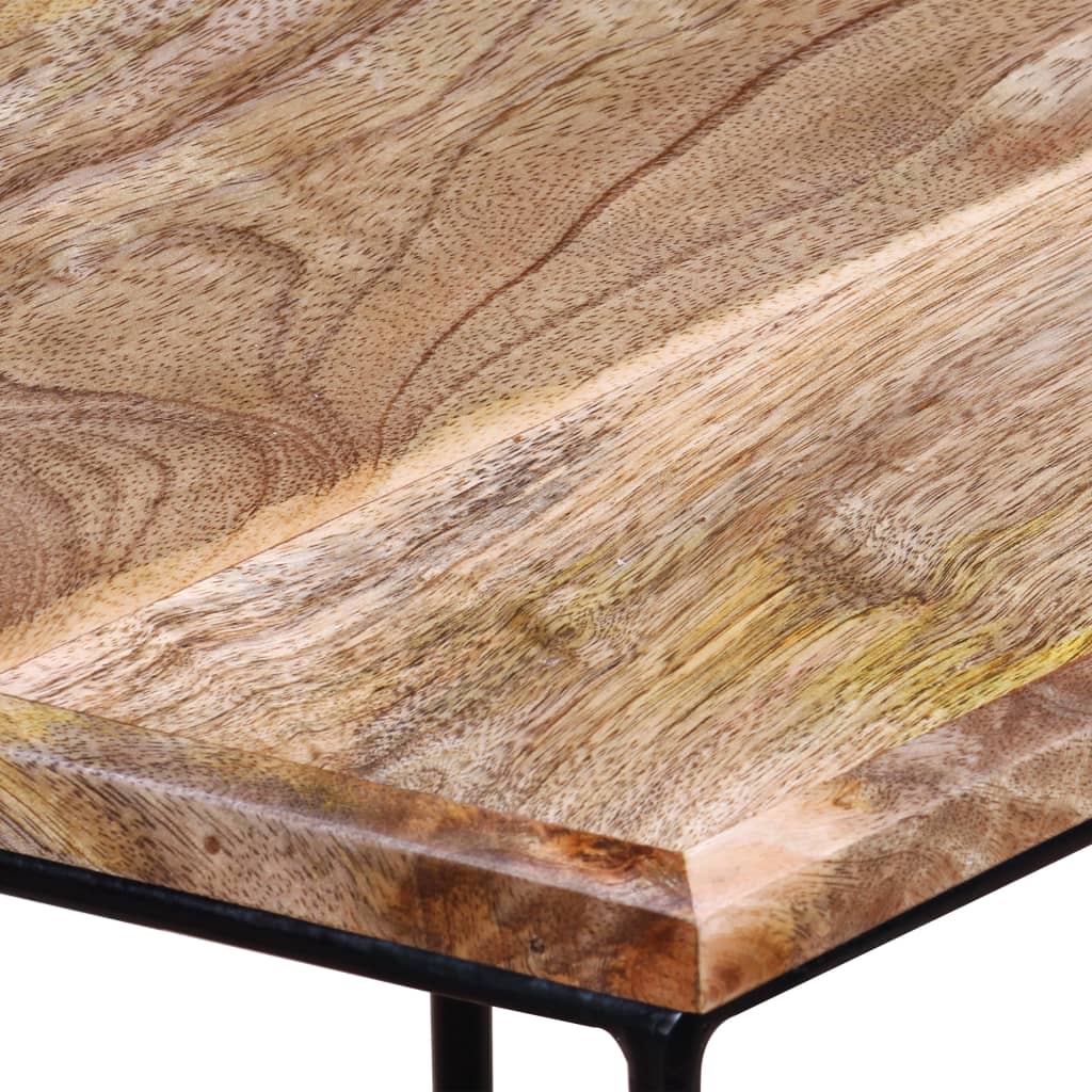 vidaXL Klubska mizica iz trdnega mangovega lesa 56x48x40 cm