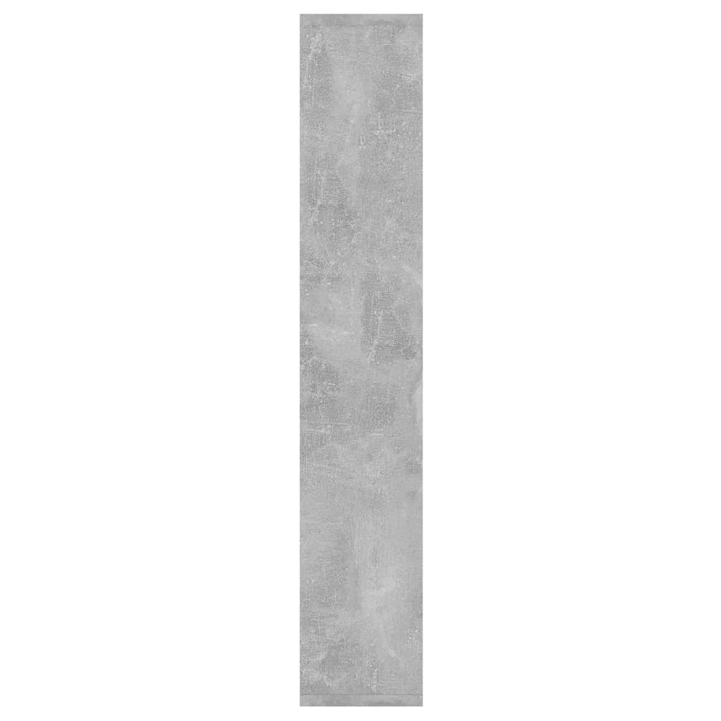 vidaXL Stenska polica betonsko siva 36x16x90 cm iverna plošča