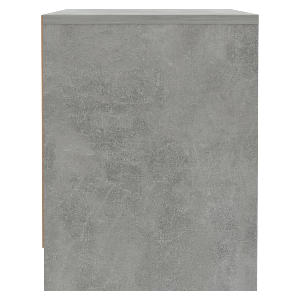 vidaXL Nočna omarica betonsko siva 45x34x44,5 cm iverna plošča