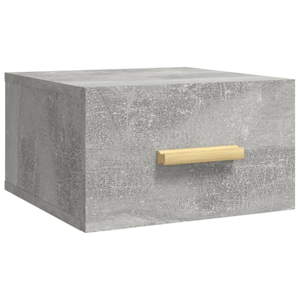 vidaXL Stenska nočna omarica betonsko siva 35x35x20 cm