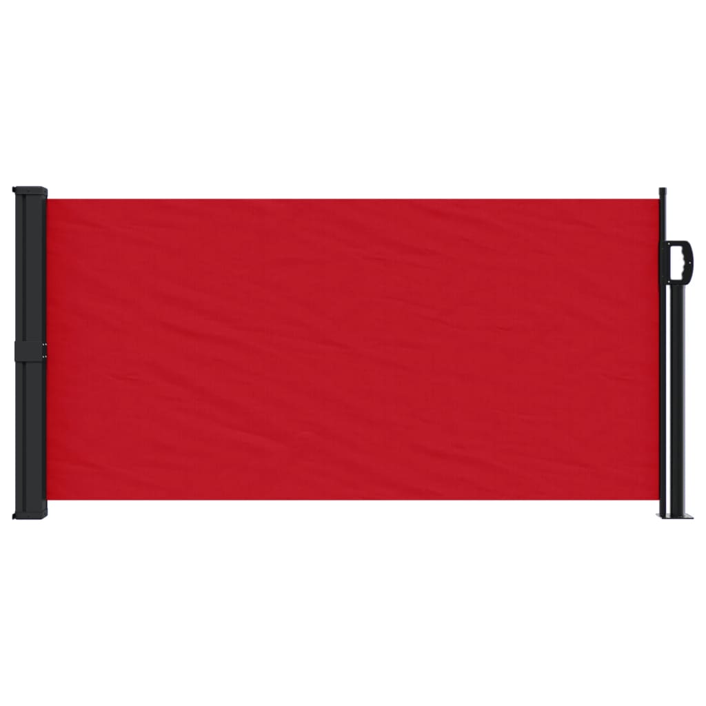 vidaXL Zložljiva stranska tenda rdeča 100x300 cm