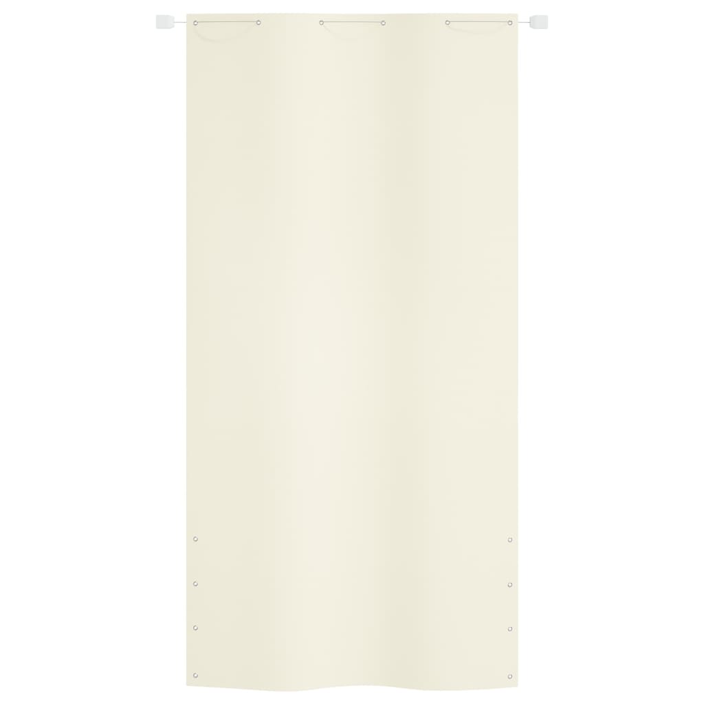 vidaXL Balkonsko platno krem 120x240 cm tkanina Oxford