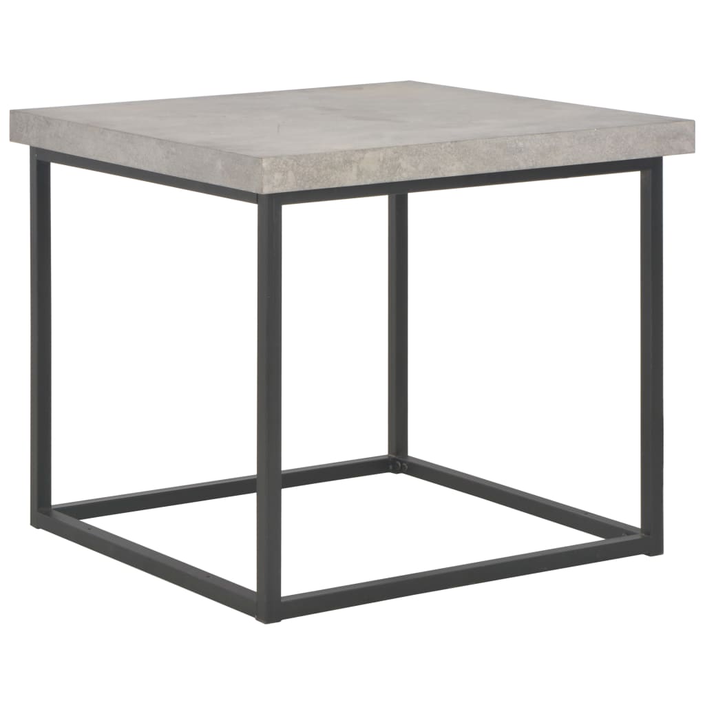 vidaXL Klubska mizica 55x55x53 cm betonski izgled