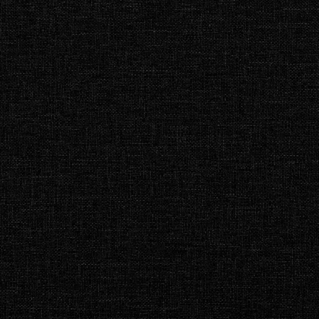 vidaXL Sedežna garnitura 2-delna z blazinami črno blago