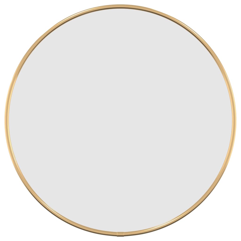 vidaXL Stensko ogledalo zlate Ø 20 cm okroglo