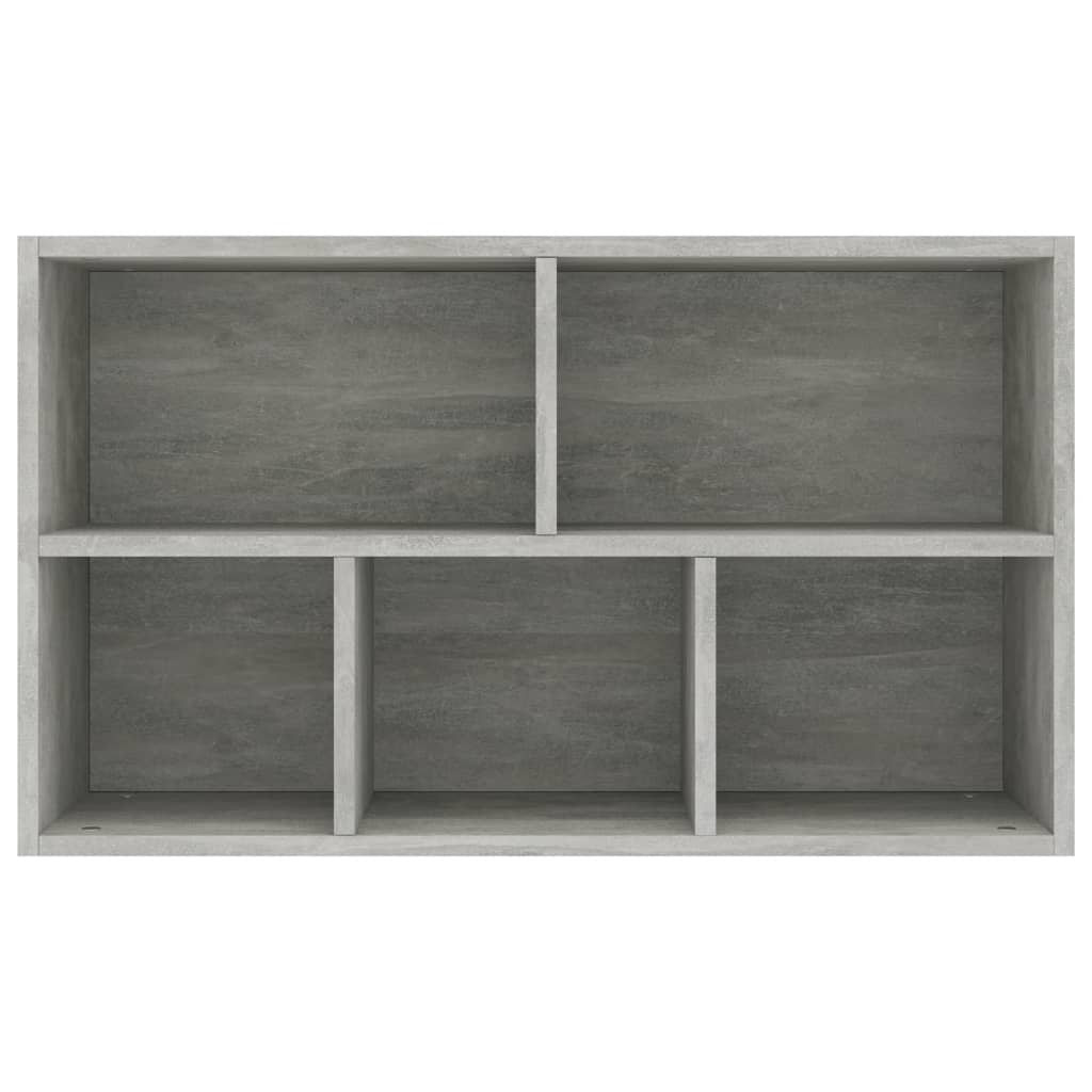 vidaXL Knjižna omara / komoda betonsko siva 50x25x80 cm iverna plošča