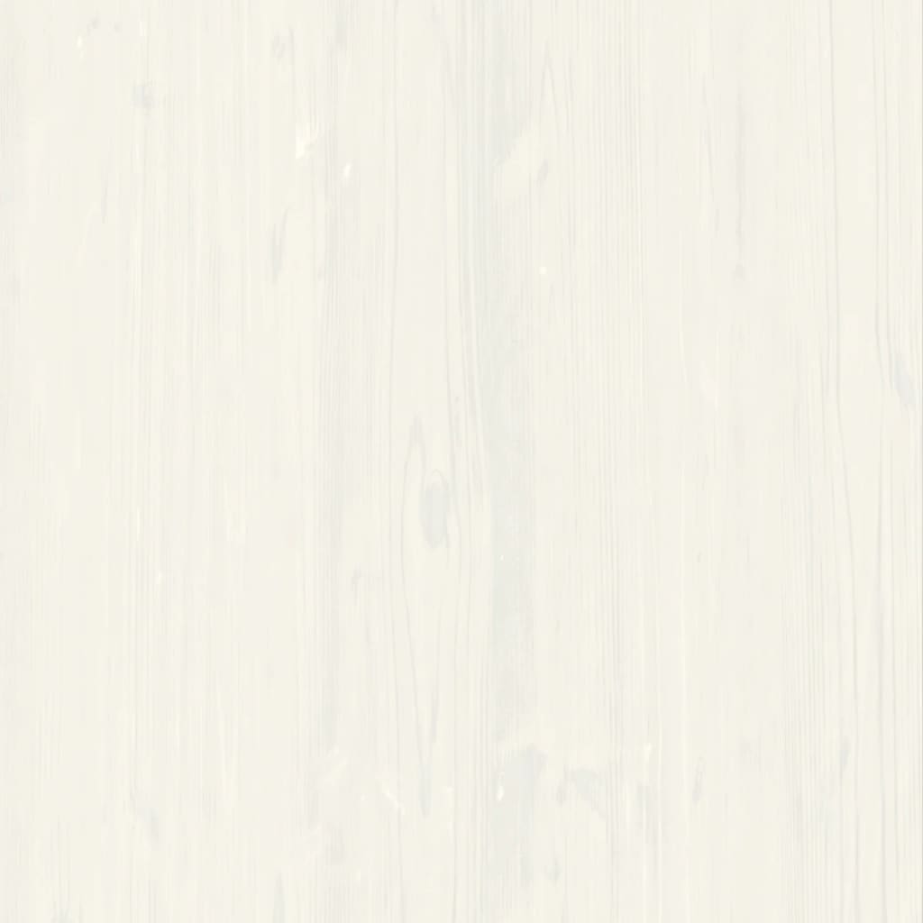vidaXL Predalnik VIGO bel 80x40x76 cm trdna borovina