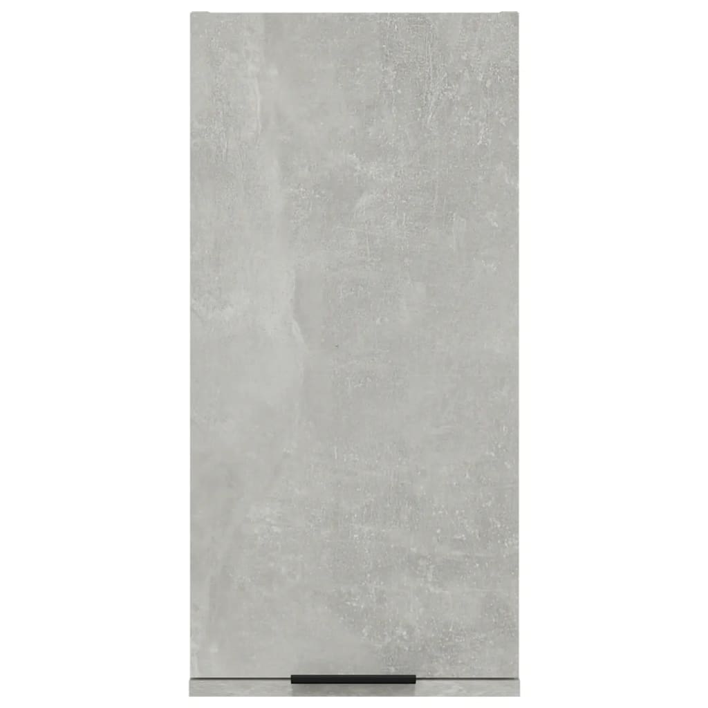 vidaXL Stenska kopalniška omarica betonsko siva 32x20x67 cm
