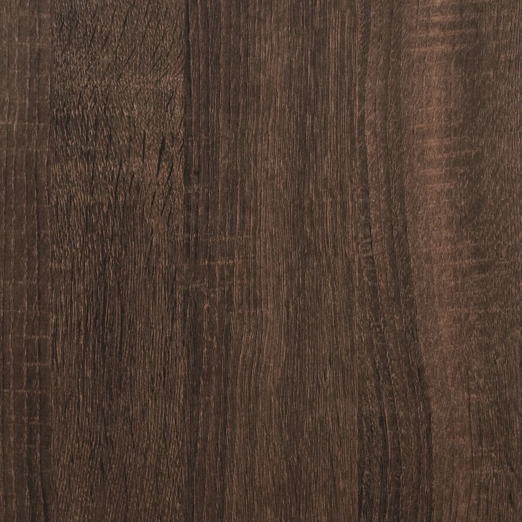 vidaXL Klubska mizica rjavi hrast 121x121x40 cm inženirski les