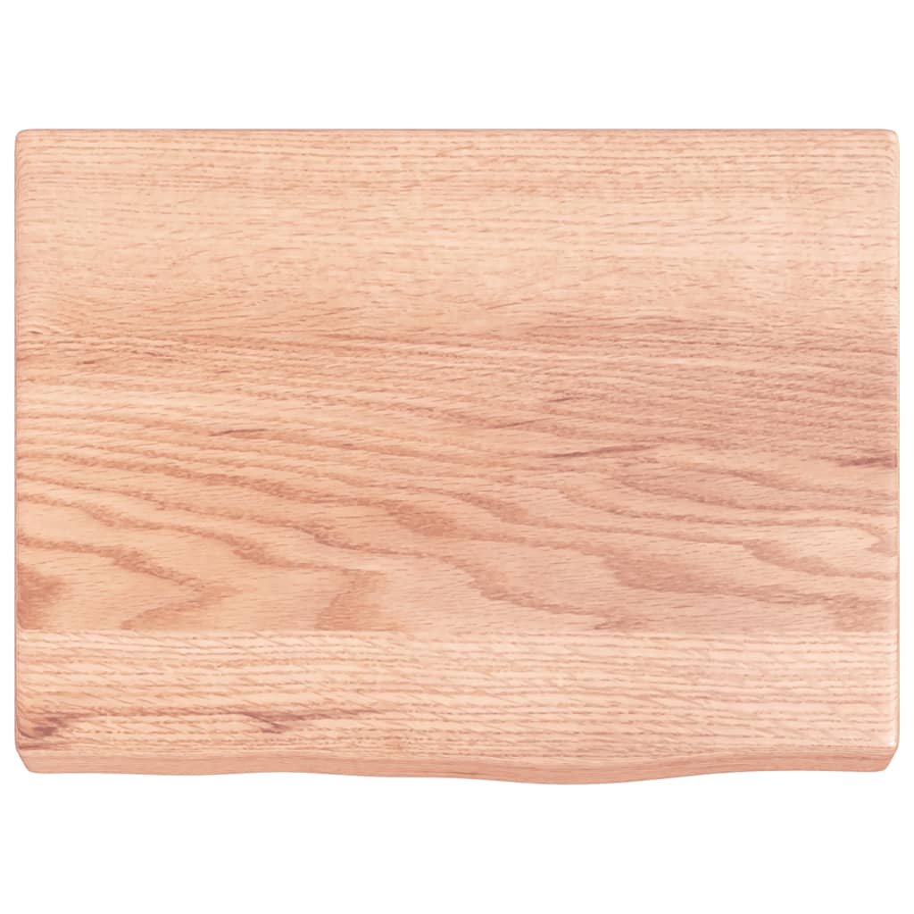 vidaXL Kopalniški pult svetlo rjav 40x30x(2-4) cm obdelan trden les