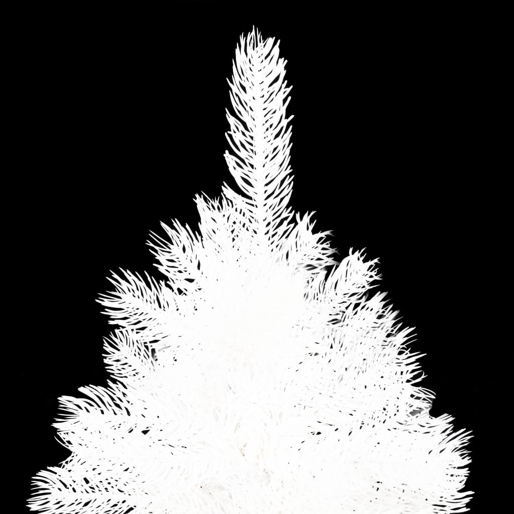 vidaXL Umetna osvetljena novoletna jelka bela 240 cm