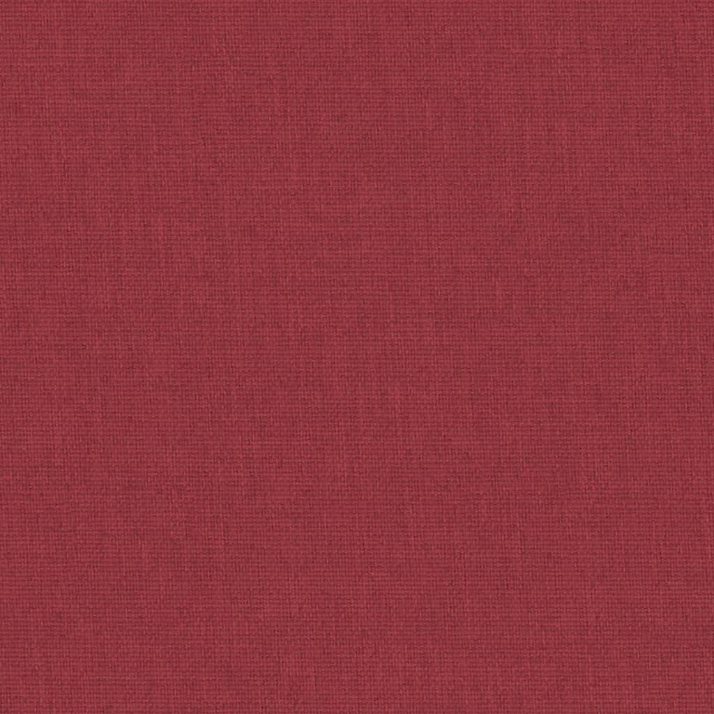 vidaXL Otroška posteljica z vzmetnico rdeča lanena tkanina