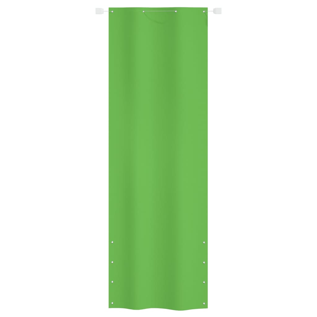 vidaXL Balkonsko platno svetlo zeleno 80x240 cm tkanina Oxford