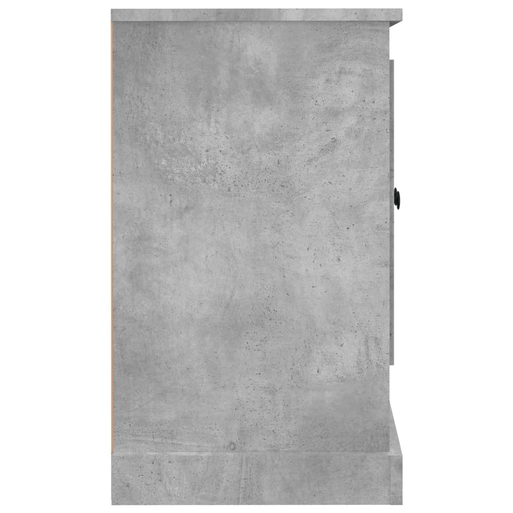 vidaXL Komoda betonsko siva 100x35,5x60 cm inženirski les