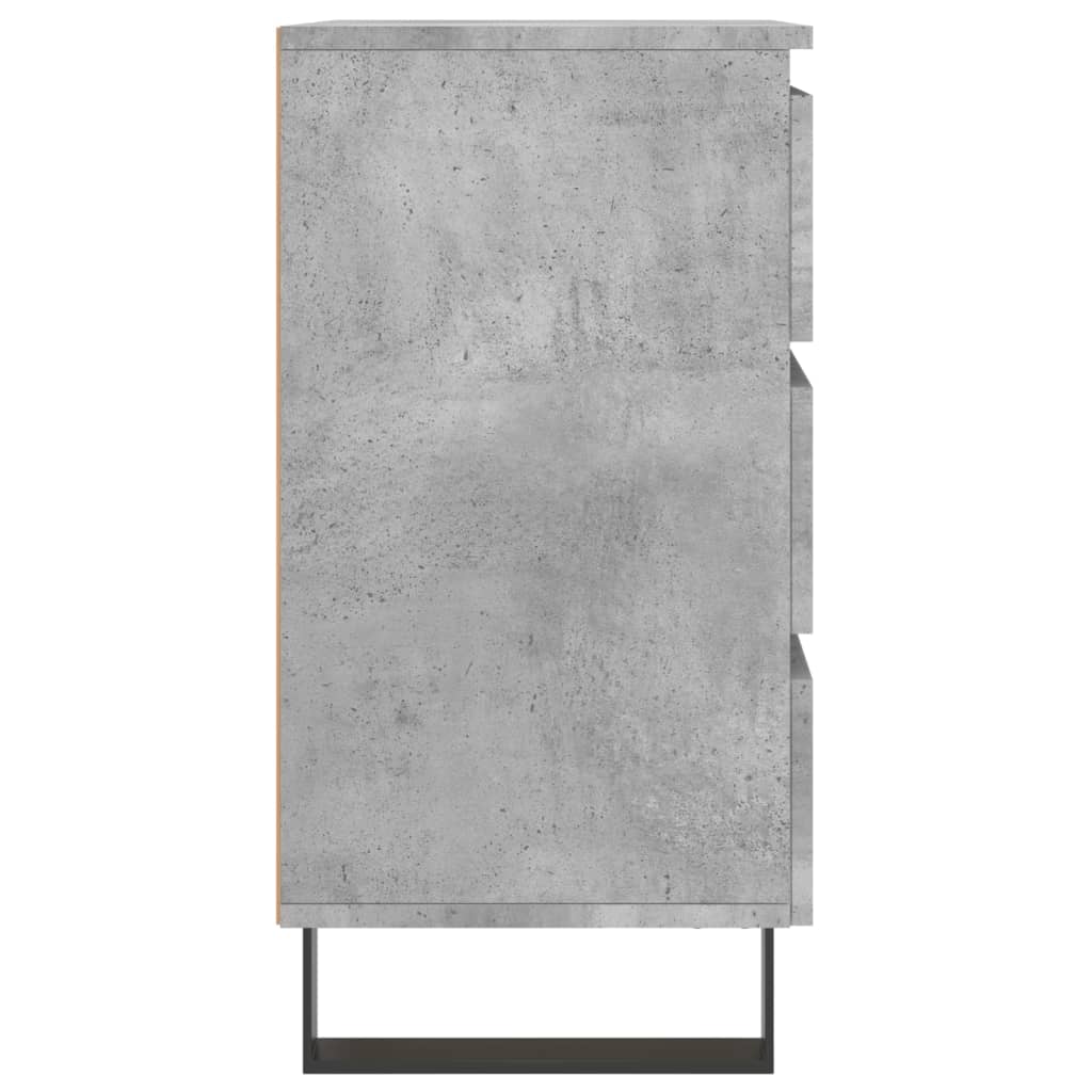 vidaXL Nočna omarica 2 kosa betonsko siva 40x35x69 cm inženirski les