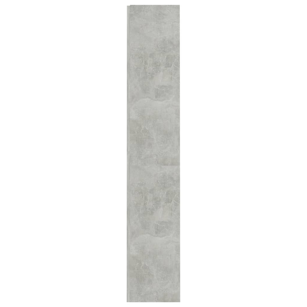 vidaXL Knjižna omara 4-nadstropna betonsko siva 60x24x142 cm