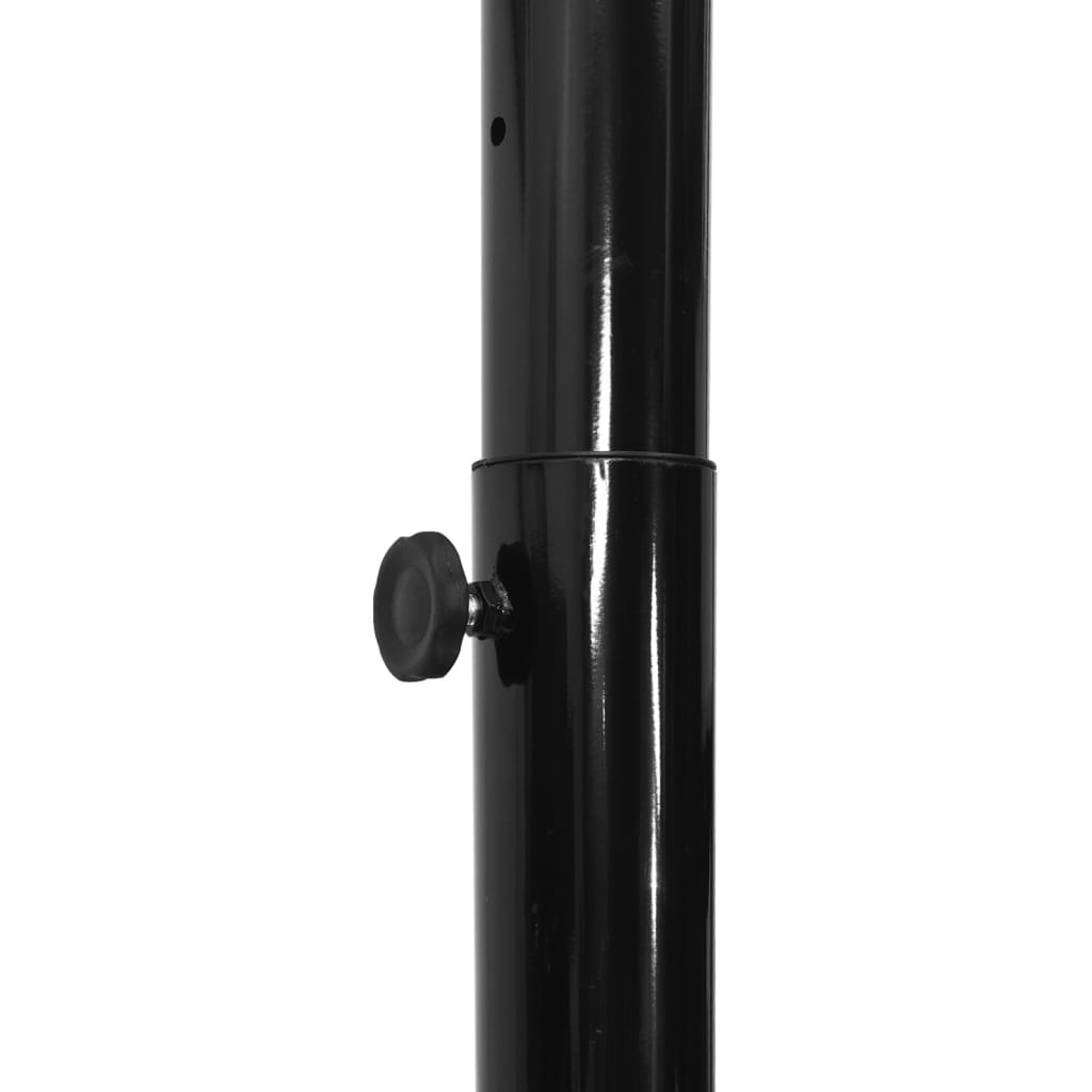 vidaXL Košarkarsko stojalo črno 258-363 cm polieten