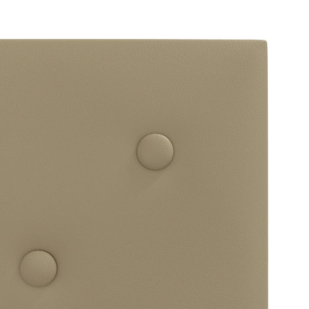 vidaXL Stenski paneli 12 kosov kapučino 30x30 cm umetno usnje 1,08 m²