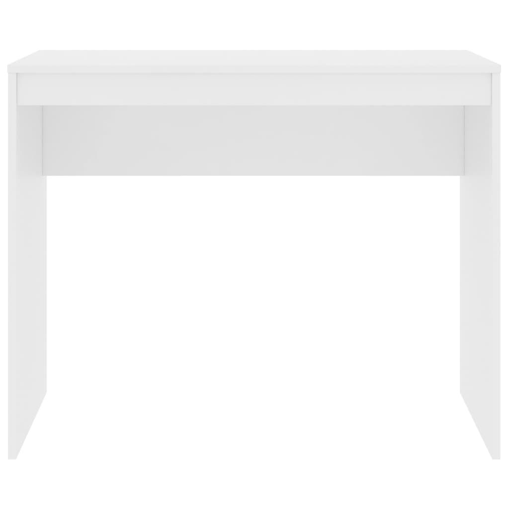 vidaXL Pisalna miza bela 90x40x72 cm inženirski les