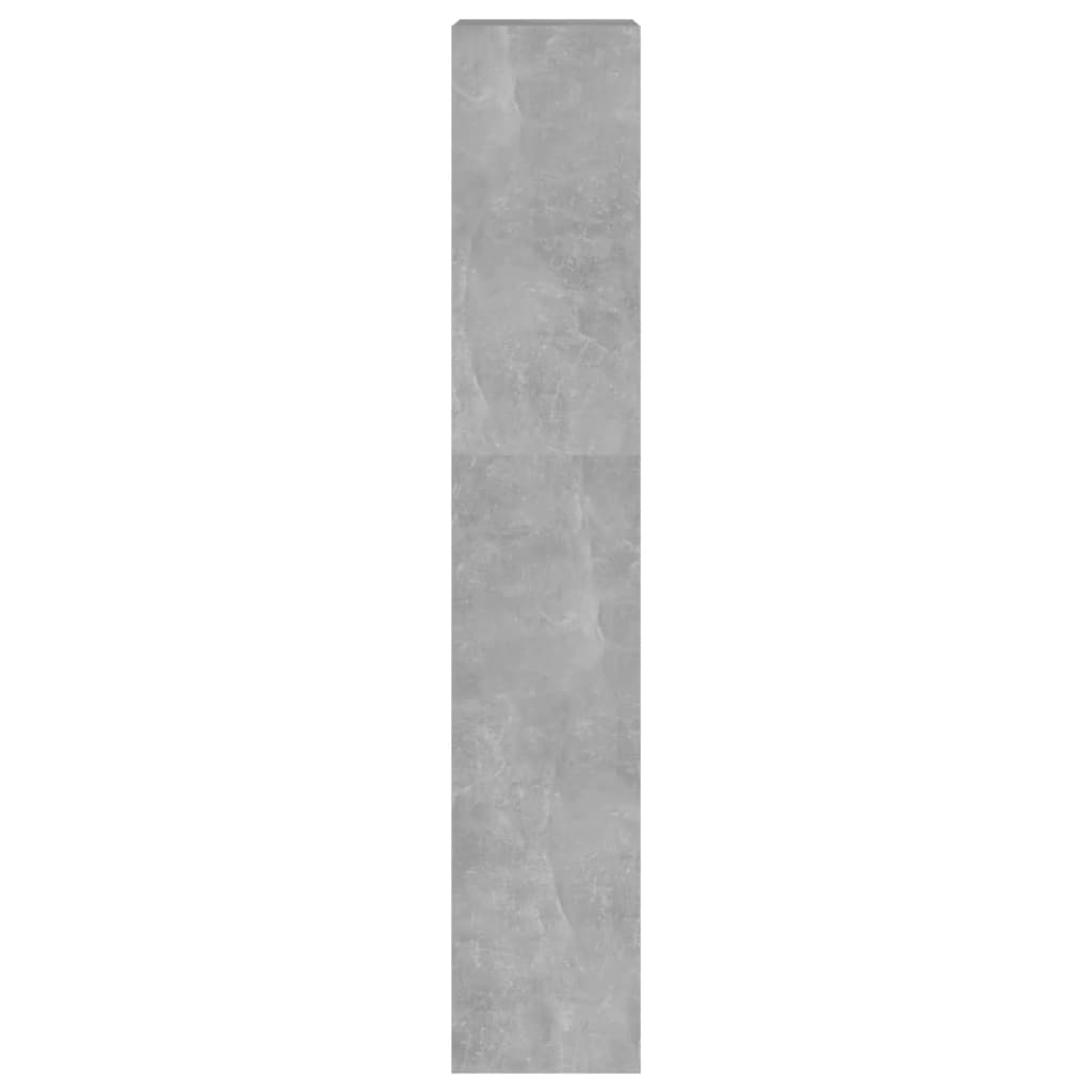 vidaXL Knjižna omara/pregrada betonsko siva 40x30x166 cm