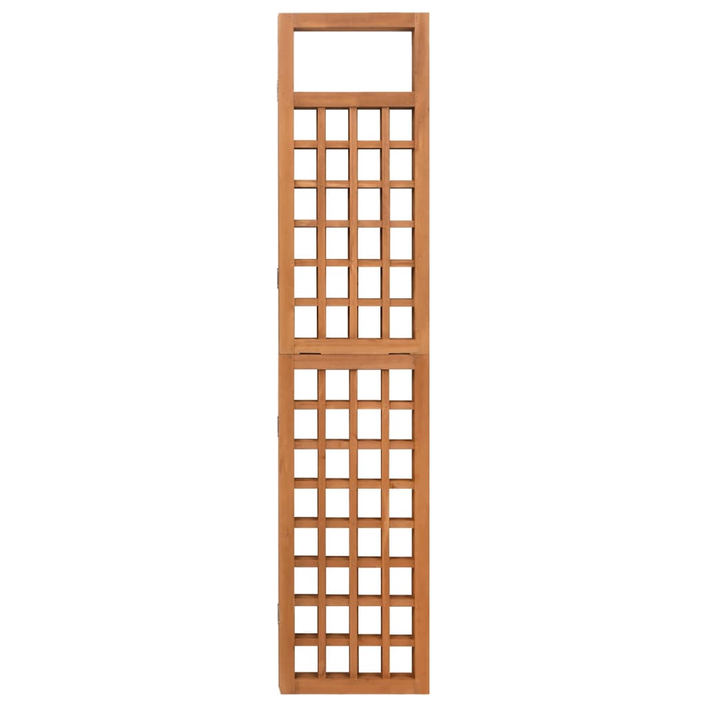 vidaXL 3-delni paravan/mreža iz lesa jelke 121x180,5 cm