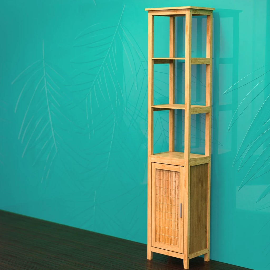 EISL Visoka omarica s 3 predelki bambus 40x30x190 cm