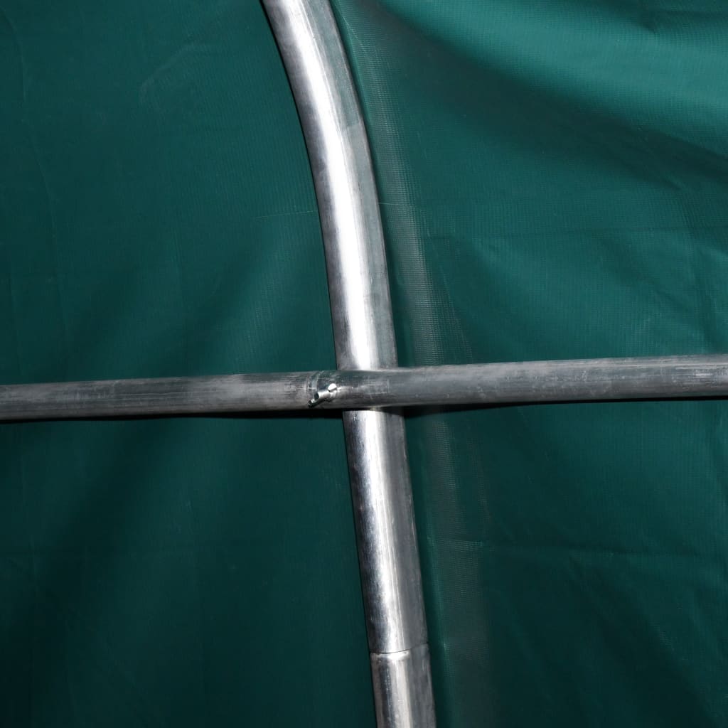 vidaXL Premični šotor za živino 550 g/m² PVC 3,3x4,8 m temno zelen