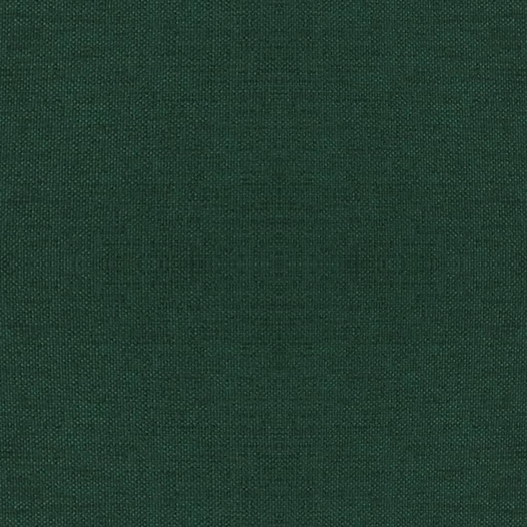 vidaXL Stolček z lesenimi nogami temno zeleno blago