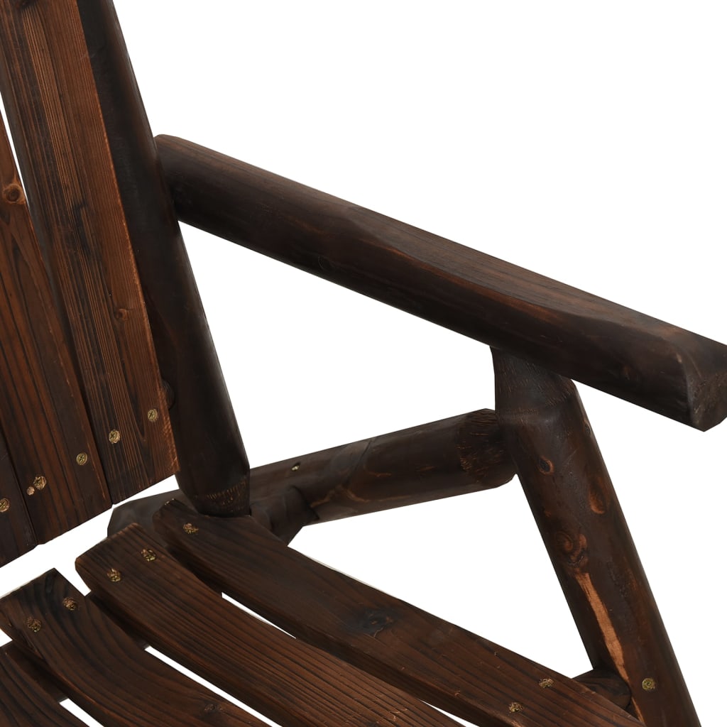vidaXL Vrtni stol 68x86x103 cm trden smrekov les