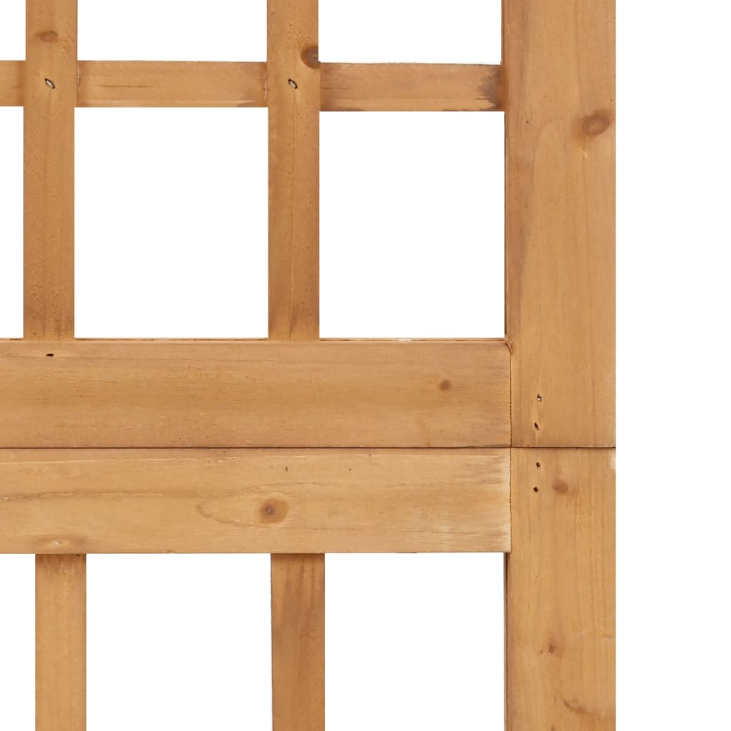 vidaXL 6-delni paravan/mreža iz lesa jelke 242,5x180 cm