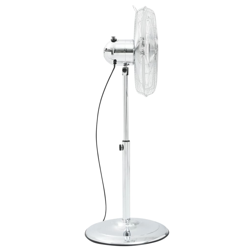 vidaXL Stoječi ventilator 3 hitrosti 40 cm krom