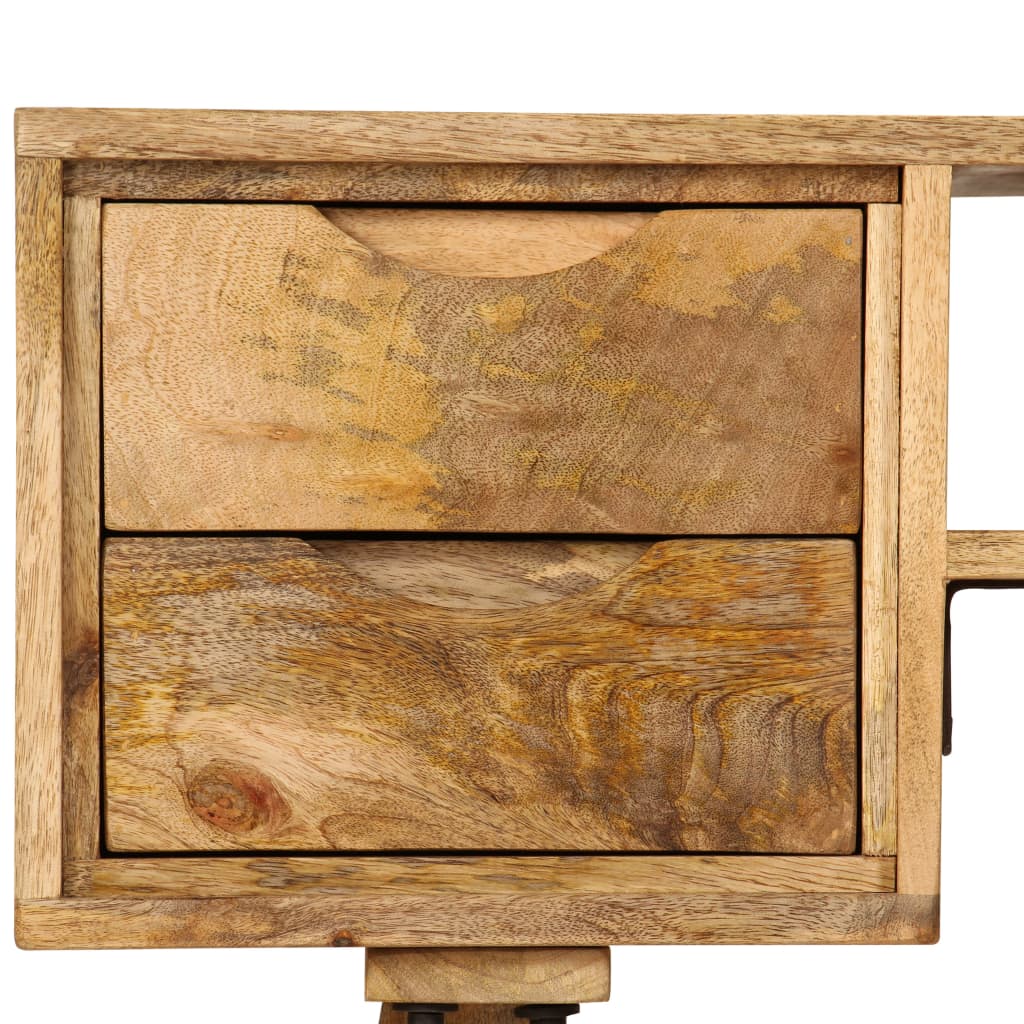 vidaXL Pisalna miza trden mangov les 115x47x76 cm