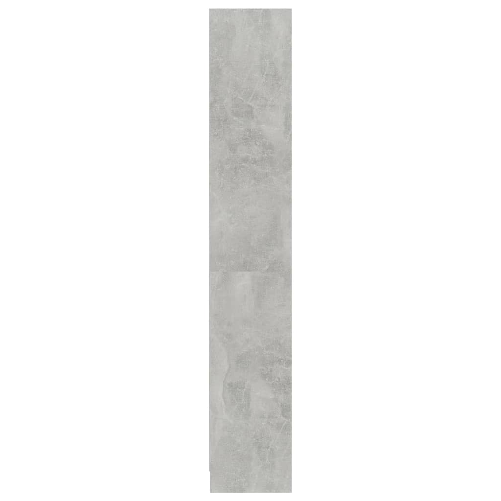 vidaXL Knjižna omara 4-nadstropna betonsko siva 80x24x142 cm